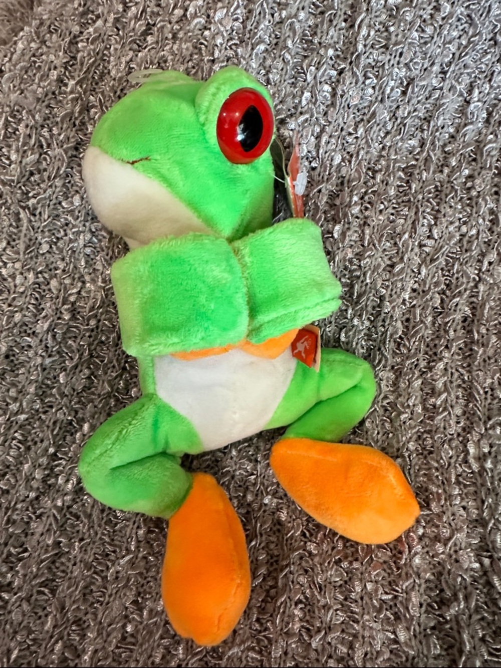 Wild Republic Exotic Huggers Frog Plush Green Red Eyed Tree Frog  NWT